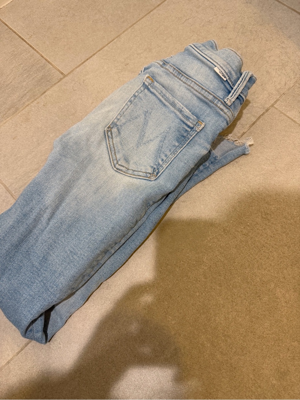 MOTHER Light Blue Skinny Jeans